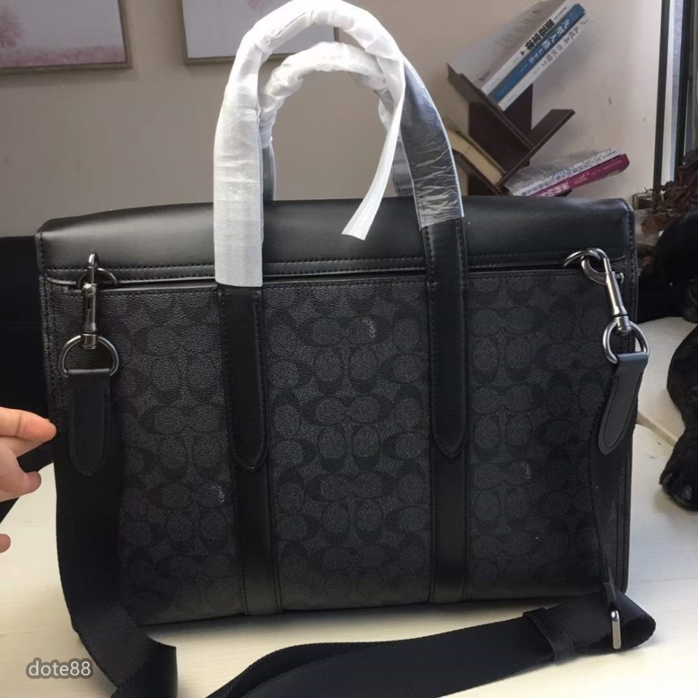 coach蔻馳男士公事包公事包大容量輕便實用磁鐵吸扣出門必備百搭有型簡約時尚潮流行休閒逛街生日禮物父親節禮物-細節圖4