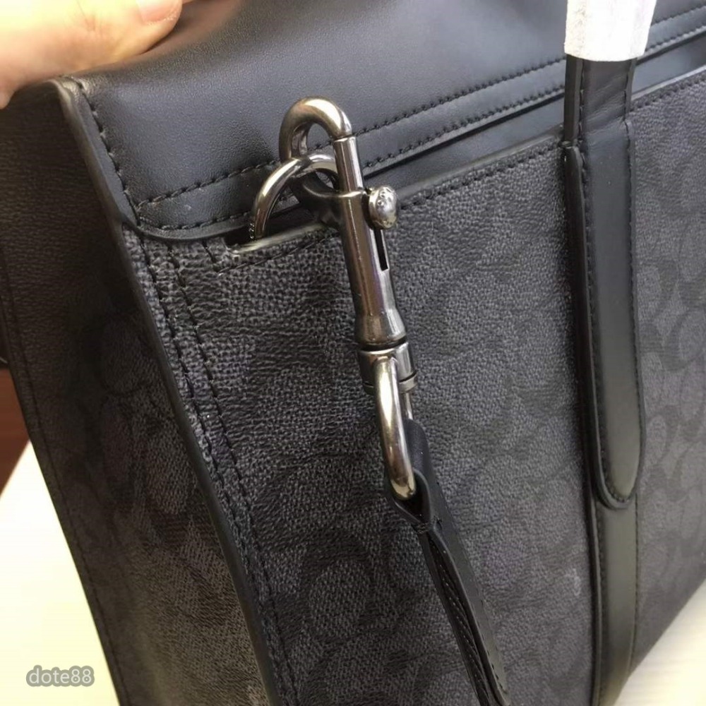 coach蔻馳男士公事包公事包大容量輕便實用磁鐵吸扣出門必備百搭有型簡約時尚潮流行休閒逛街生日禮物父親節禮物-細節圖6