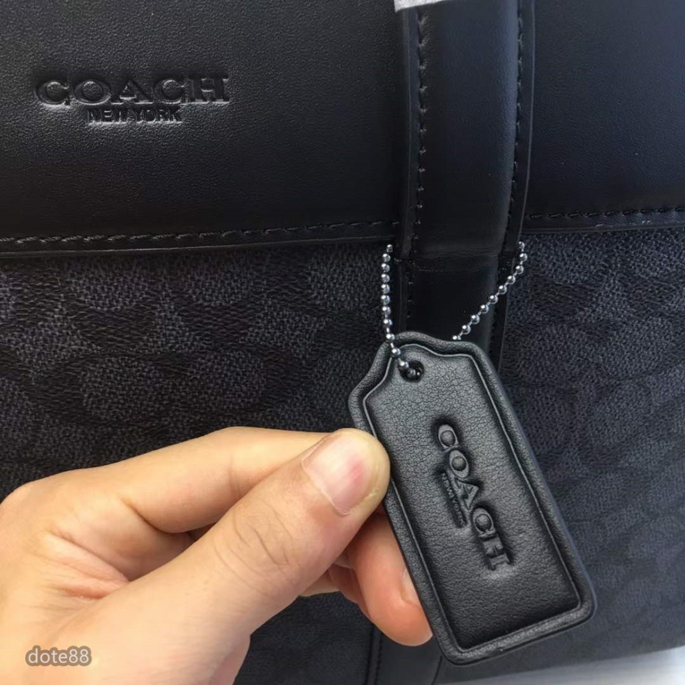 coach蔻馳男士公事包公事包大容量輕便實用磁鐵吸扣出門必備百搭有型簡約時尚潮流行休閒逛街生日禮物父親節禮物-細節圖7