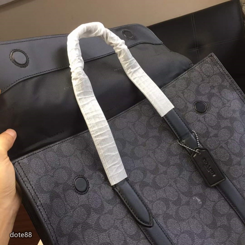 coach蔻馳男士公事包公事包大容量輕便實用磁鐵吸扣出門必備百搭有型簡約時尚潮流行休閒逛街生日禮物父親節禮物-細節圖8