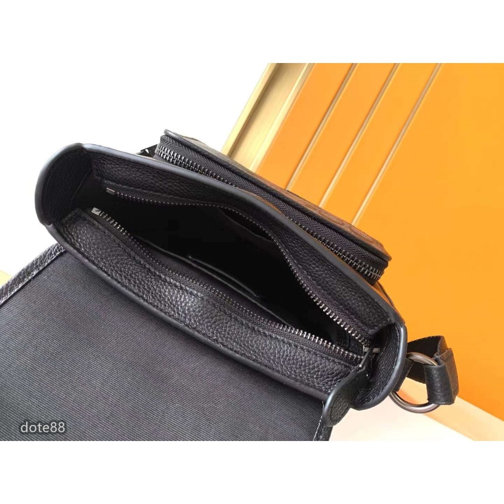 coach蔻馳棕色男士單肩包郵差包大容量輕便實用帶手機袋便捷扣開合出門必備百搭有型簡約時尚潮流行休閒逛街生日禮物情人節-細節圖8