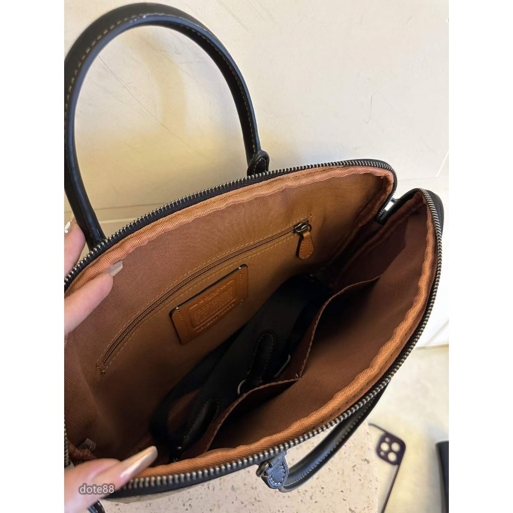 coach蔻馳男包公事包單肩包大容量可斜挎拉鍊袋多功能袋輕便實用出門必備百搭簡約時尚潮流行休閒逛街生日禮物情人節禮物-細節圖7