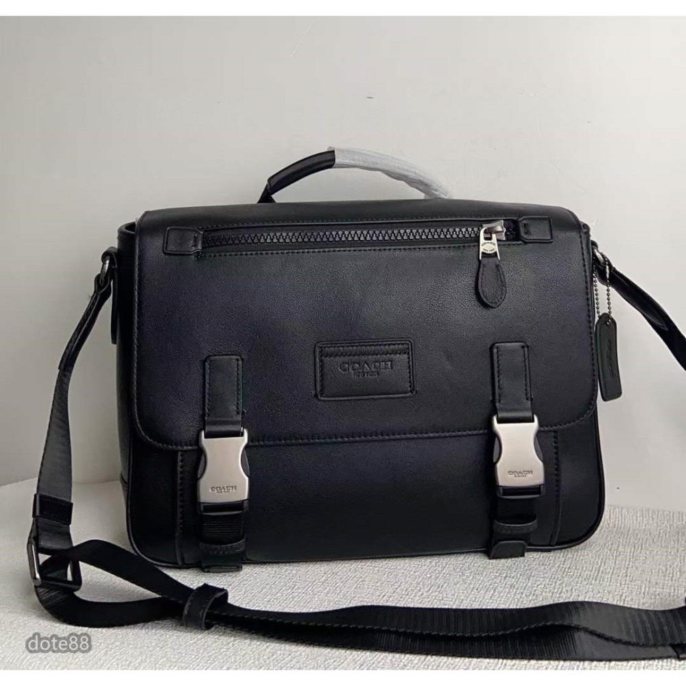 coach 蔻馳男包公事包大容量隔層可肩背斜挎可調節肩帶輕便實用出門必備百搭有型簡約時尚潮流休閒逛街生日禮物情人節禮物-細節圖2