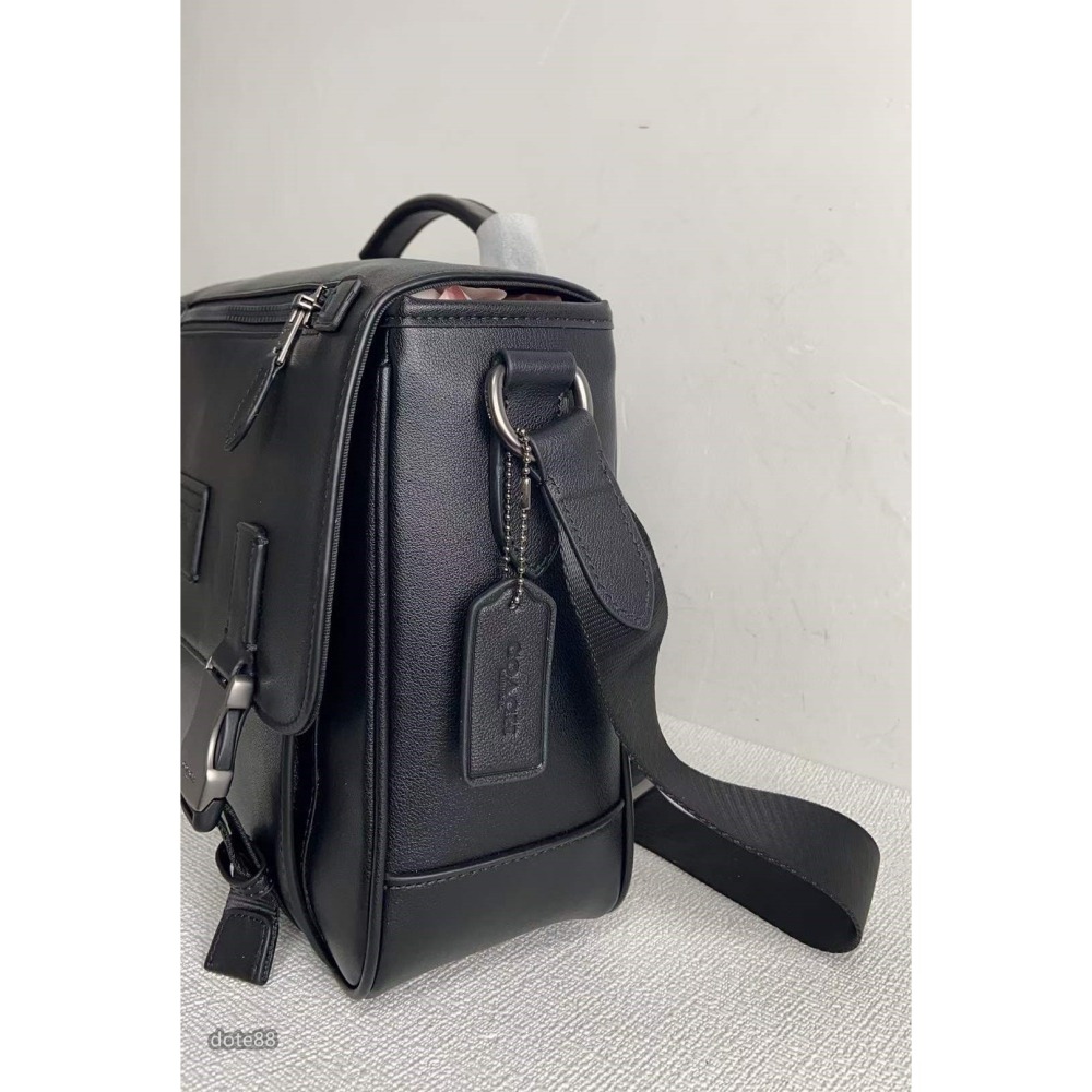 coach 蔻馳男包公事包大容量隔層可肩背斜挎可調節肩帶輕便實用出門必備百搭有型簡約時尚潮流休閒逛街生日禮物情人節禮物-細節圖6