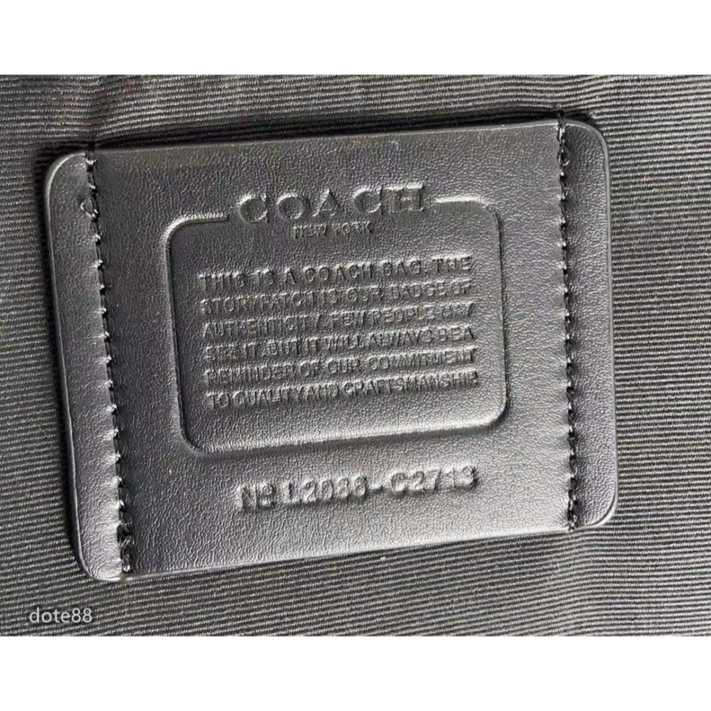 coach 蔻馳男包公事包大容量隔層可肩背斜挎可調節肩帶輕便實用出門必備百搭有型簡約時尚潮流休閒逛街生日禮物情人節禮物-細節圖9