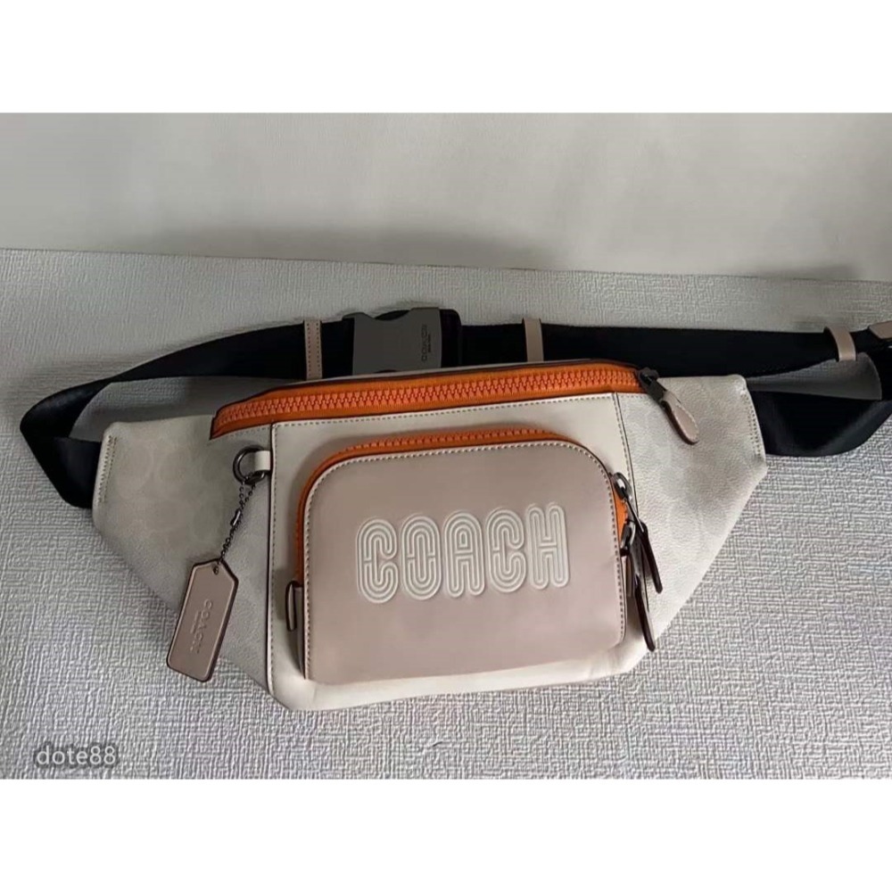 coach蔻馳男包男士腰包胸包大容量拉鍊開合輕便實用出門必備百搭有型簡約時尚潮流行休閒逛街生日禮物情人節禮物-細節圖3