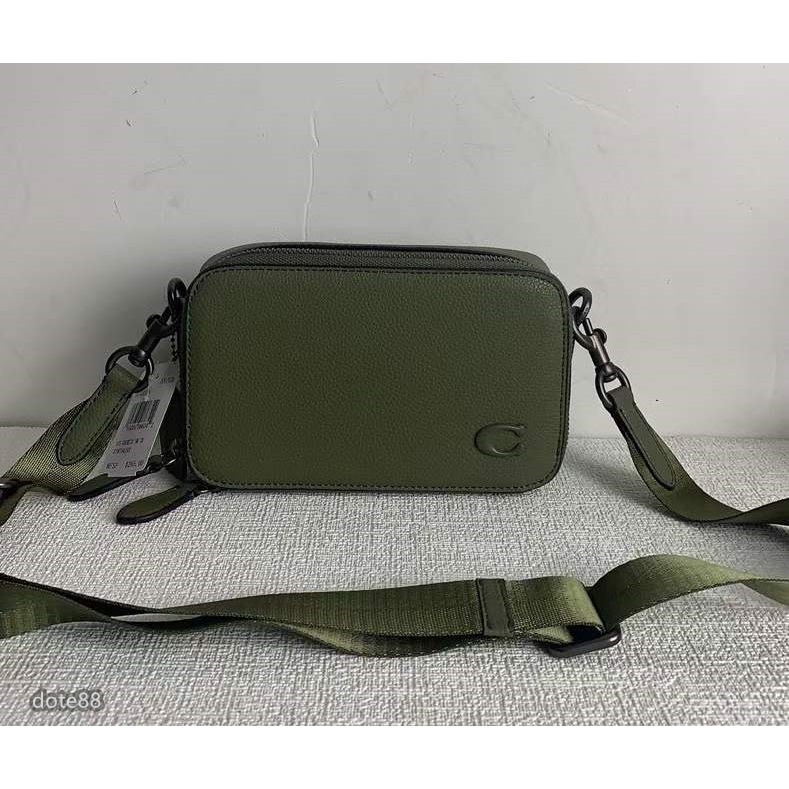 coach蔻馳男包斜挎相機包大容量耳機包多功能袋拉鍊開合輕便實用出門必備百搭簡約時尚潮流休閒逛街生日禮物情人節禮物-細節圖3