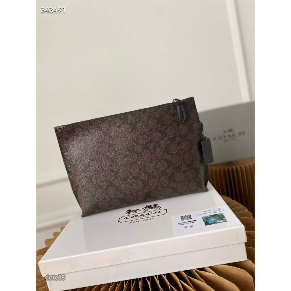 coach蔻馳專櫃新款手拿包大容量內部有夾層輕便實用出門必備百搭有型簡約時尚潮流行休閒逛街生日禮物情人節禮物-細節圖2