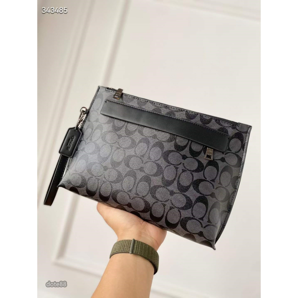 coach蔻馳專櫃新款手拿包大容量內部有夾層輕便實用出門必備百搭有型簡約時尚潮流行休閒逛街生日禮物情人節禮物-細節圖3