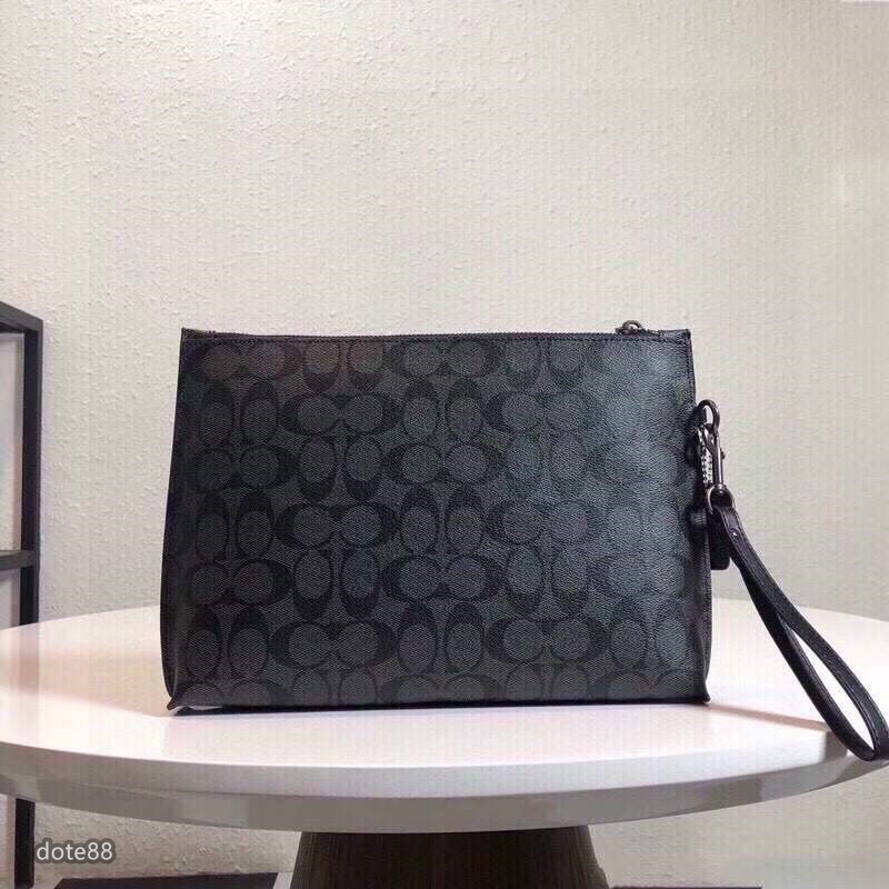 coach蔻馳男士手拿包大容量送父親有夾層輕便實用出門必備百搭有型簡約時尚潮流行休閒逛街生日禮物情人節禮物-細節圖3