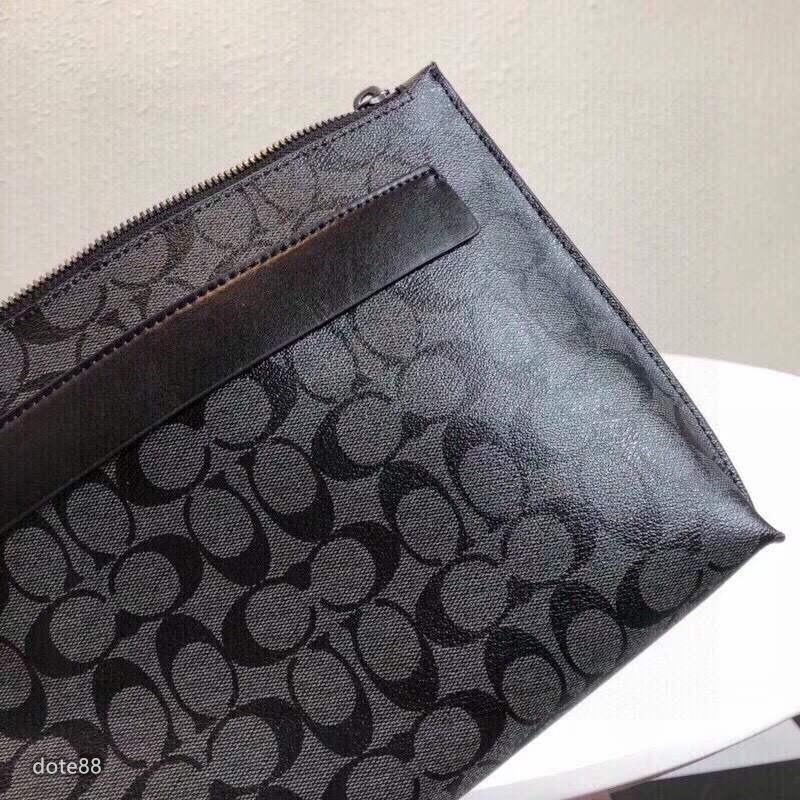 coach蔻馳男士手拿包大容量送父親有夾層輕便實用出門必備百搭有型簡約時尚潮流行休閒逛街生日禮物情人節禮物-細節圖4