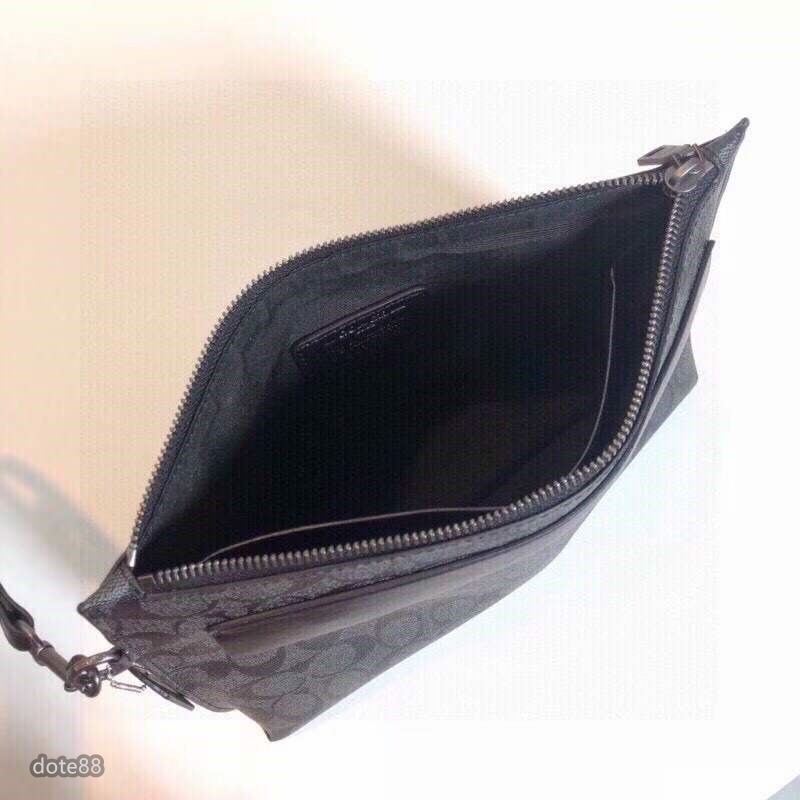 coach蔻馳男士手拿包大容量送父親有夾層輕便實用出門必備百搭有型簡約時尚潮流行休閒逛街生日禮物情人節禮物-細節圖8