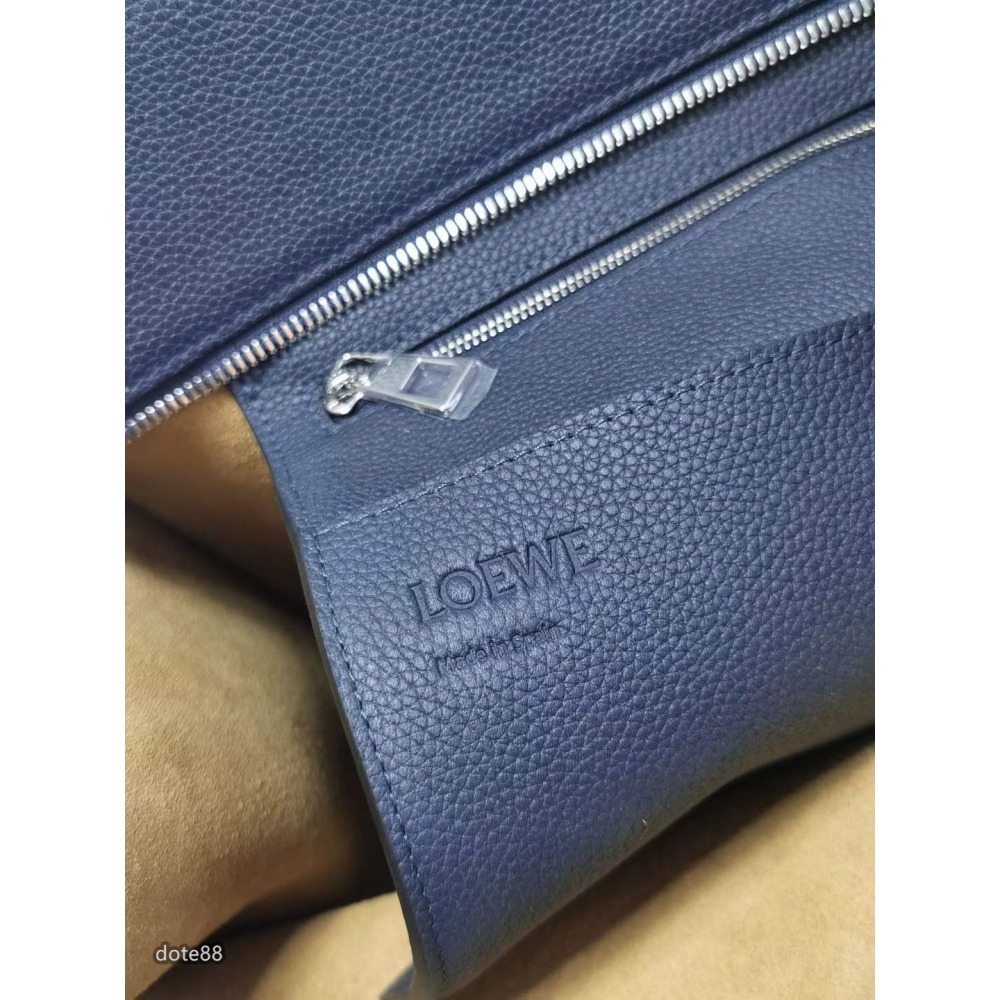 Loewe Buckle Tote手袋新版本帶拉鍊可手提男仕托特包背感舒適藍色簡約大氣可調節肩帶耐磨耐用簡便實用送禮物-細節圖9