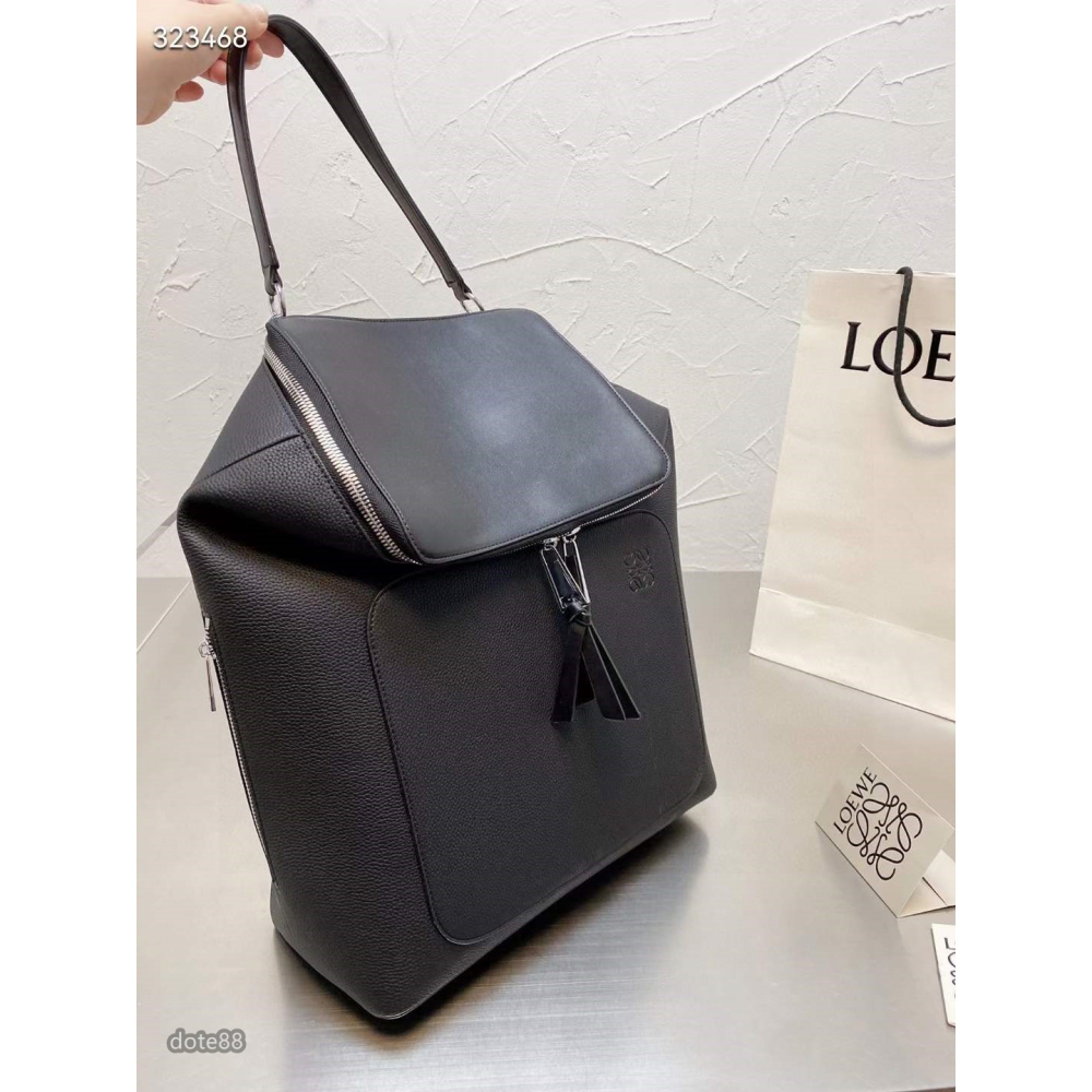 Loewe Goya Small Backpack 羅意威新款男士雙肩包背包簡約大氣拉鍊開合耐磨耐用實用大容量節禮-細節圖6