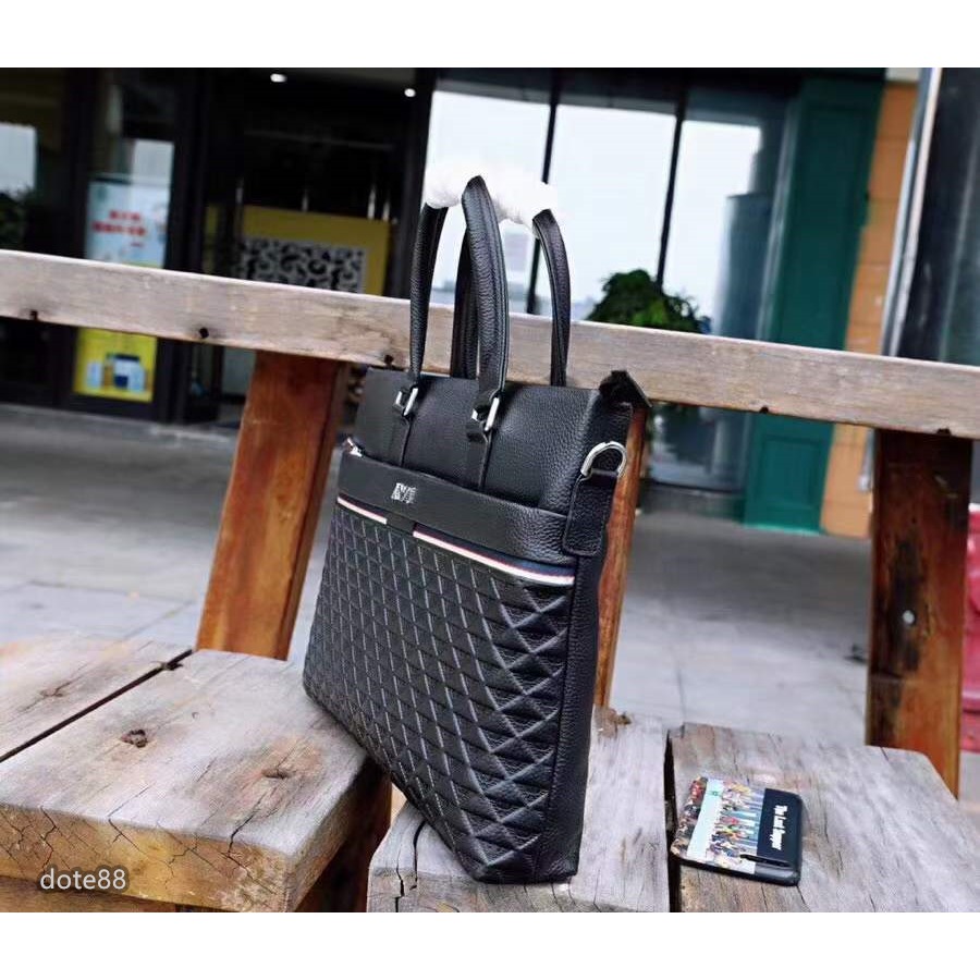 【Armani 阿瑪尼】公文包公事包手提包簡約大氣耐磨耐用簡便實用大容量內部出門必備簡約時尚休閒生日情人節父親節禮物-細節圖5