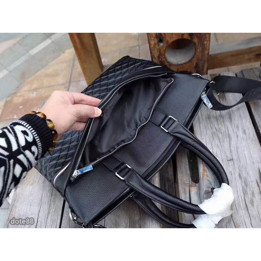 【Armani 阿瑪尼】公文包公事包手提包簡約大氣耐磨耐用簡便實用大容量內部出門必備簡約時尚休閒生日情人節父親節禮物-細節圖7