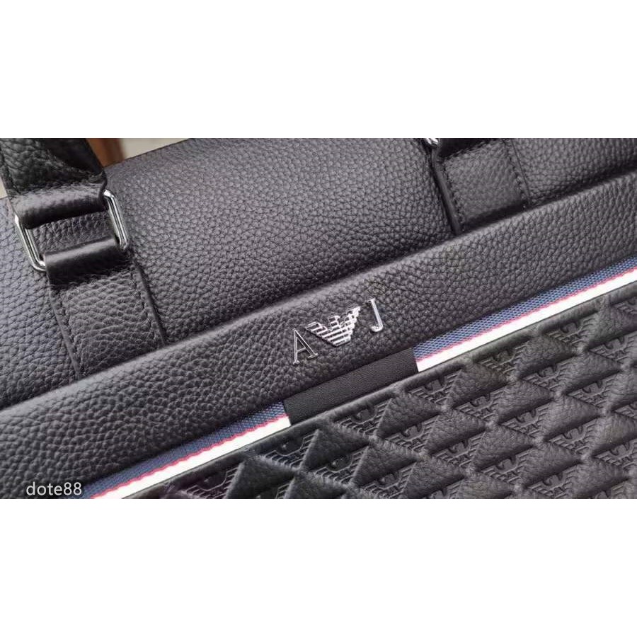 【Armani 阿瑪尼】公文包公事包手提包簡約大氣耐磨耐用簡便實用大容量內部出門必備簡約時尚休閒生日情人節父親節禮物-細節圖8