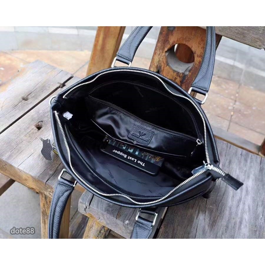 【Armani 阿瑪尼】公文包公事包手提包簡約大氣耐磨耐用簡便實用大容量內部出門必備簡約時尚休閒生日情人節父親節禮物-細節圖9