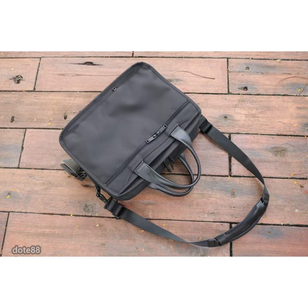 【Tumi】途米手提包公事包手提包筆電包彈道尼龍耐磨防水材質配牛皮多隔層多功能送領導老公禮物耐磨耐用簡便實用工作必備-細節圖4