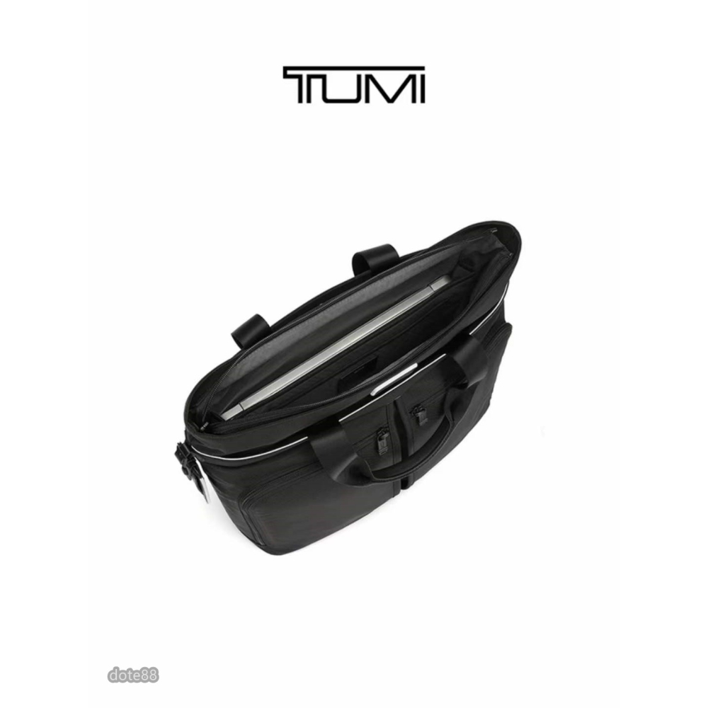 【Tumi】 途米男士公事包手提包彈道尼龍時尚空間大獨立隔層送領導老公生日禮物隔層多耐磨耐用簡便實用出門必備簡約時尚-細節圖3