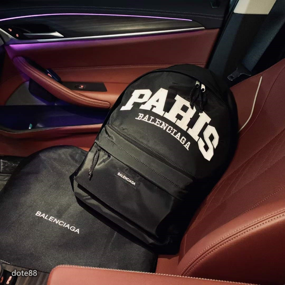 【Balenciaga】巴黎世家2023新款男生女生同款雙肩背包書包旅行包耐磨耐用多功能容量大拉鍊隔層生日禮物簡便實用-細節圖2
