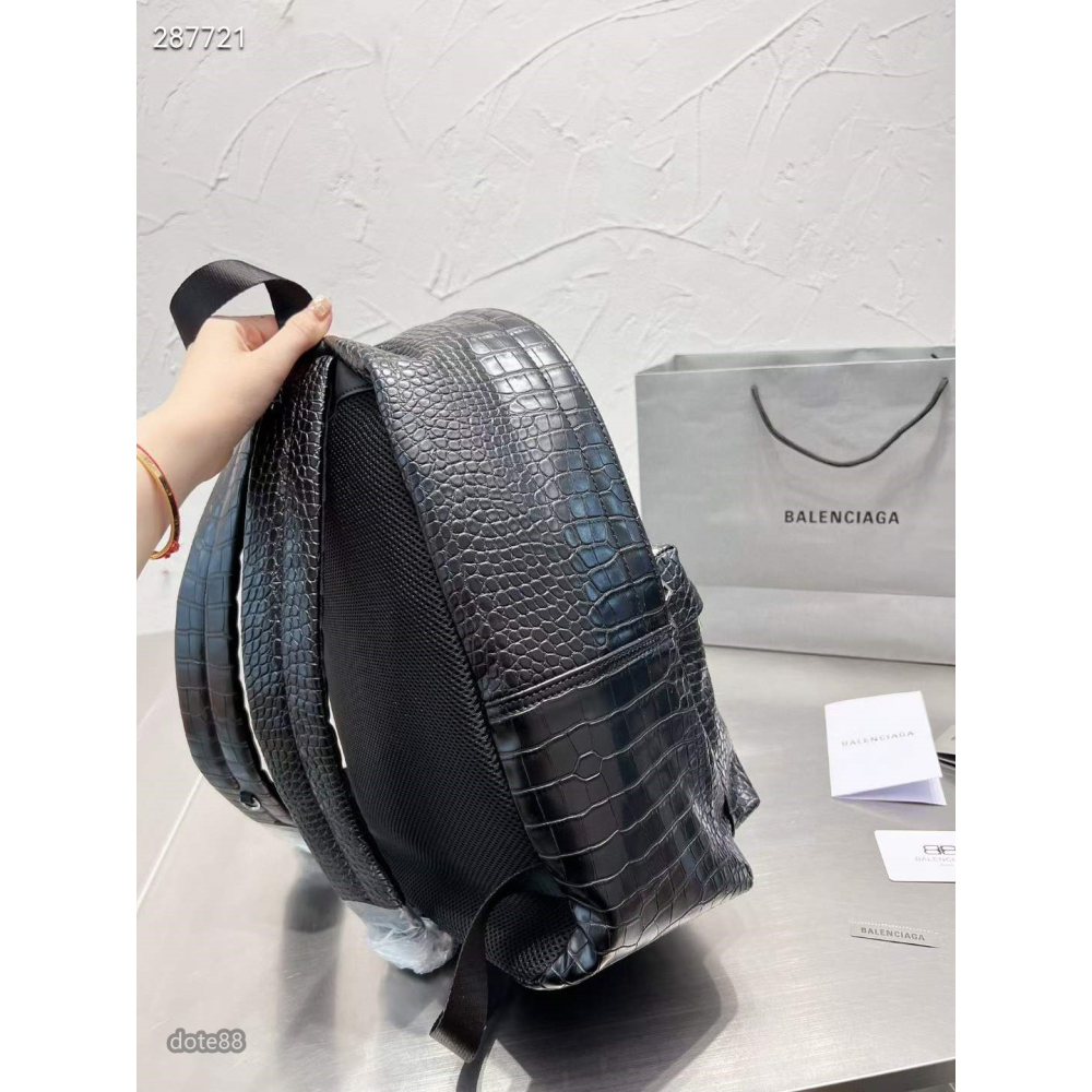 【Balenciaga】巴黎世家男生女生明星同款雙肩背包書包旅行包耐磨耐用多功能容量大拉鍊隔層生日禮物簡便實用防水拉鍊-細節圖3