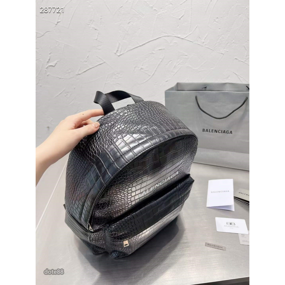 【Balenciaga】巴黎世家男生女生明星同款雙肩背包書包旅行包耐磨耐用多功能容量大拉鍊隔層生日禮物簡便實用防水拉鍊-細節圖5