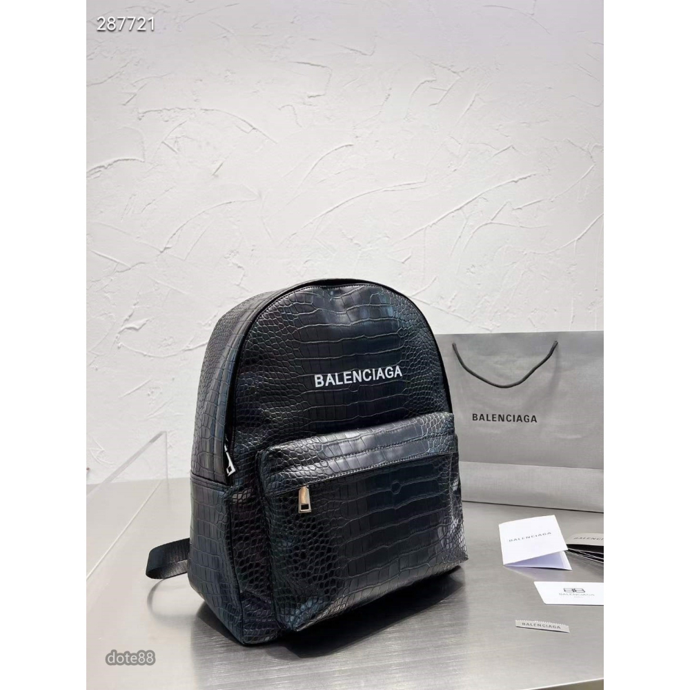 【Balenciaga】巴黎世家男生女生明星同款雙肩背包書包旅行包耐磨耐用多功能容量大拉鍊隔層生日禮物簡便實用防水拉鍊-細節圖7