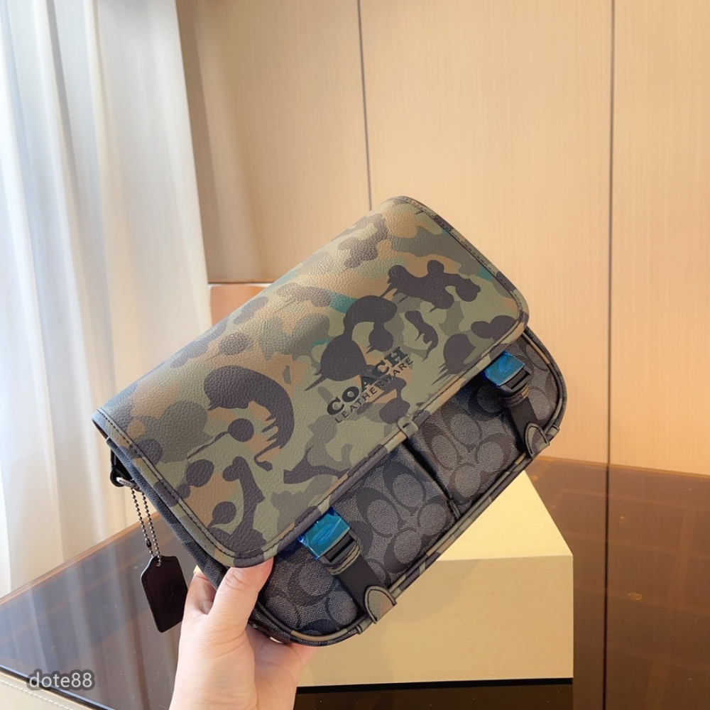 【coach】蔻馳男士郵差包單肩包手機包新配色青春氣息輕便實用出門必備百搭有型簡約時尚潮流休閒逛街生日禮物情人節禮物-細節圖6