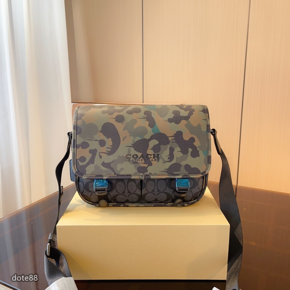 【coach】蔻馳男士郵差包單肩包手機包新配色青春氣息輕便實用出門必備百搭有型簡約時尚潮流休閒逛街生日禮物情人節禮物-細節圖7