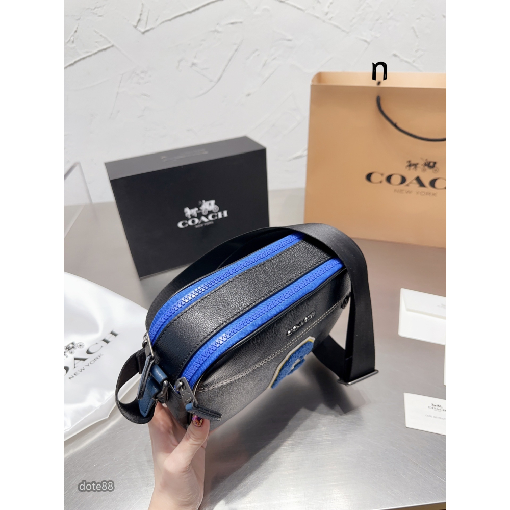 【coach】蔻馳男士單肩包相機包經典印花大LOOG新配色青春氣息大容量生日禮物出門必備百搭有型簡約時尚潮流休閒逛街-細節圖3