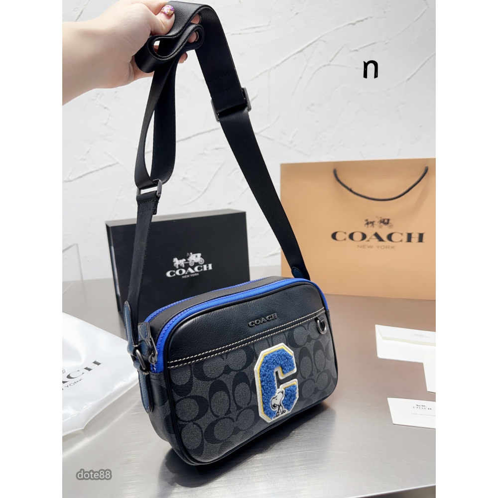 【coach】蔻馳男士單肩包相機包經典印花大LOOG新配色青春氣息大容量生日禮物出門必備百搭有型簡約時尚潮流休閒逛街-細節圖4