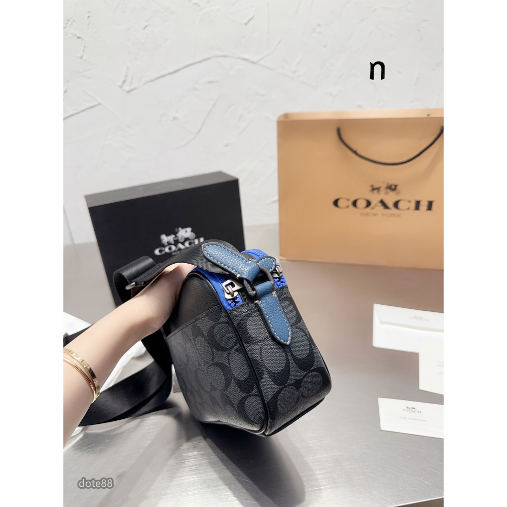 【coach】蔻馳男士單肩包相機包經典印花大LOOG新配色青春氣息大容量生日禮物出門必備百搭有型簡約時尚潮流休閒逛街-細節圖5