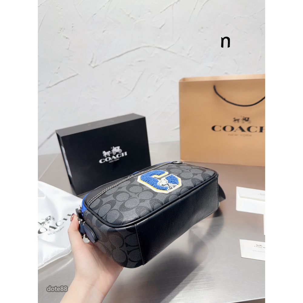 【coach】蔻馳男士單肩包相機包經典印花大LOOG新配色青春氣息大容量生日禮物出門必備百搭有型簡約時尚潮流休閒逛街-細節圖6