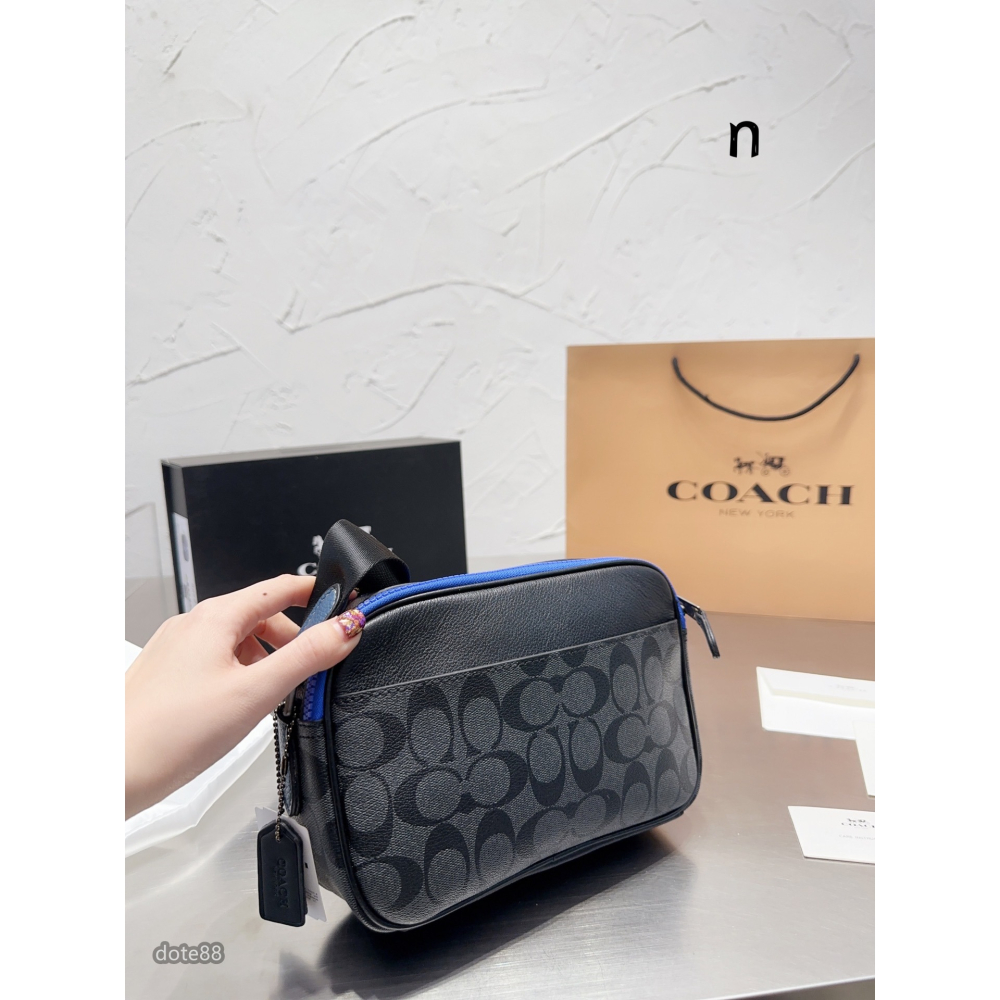 【coach】蔻馳男士單肩包相機包經典印花大LOOG新配色青春氣息大容量生日禮物出門必備百搭有型簡約時尚潮流休閒逛街-細節圖7