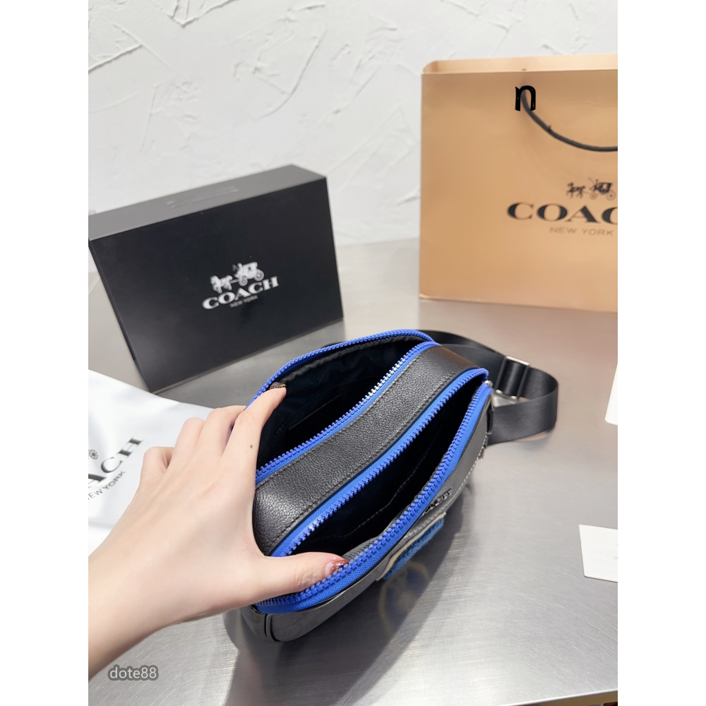 【coach】蔻馳男士單肩包相機包經典印花大LOOG新配色青春氣息大容量生日禮物出門必備百搭有型簡約時尚潮流休閒逛街-細節圖9