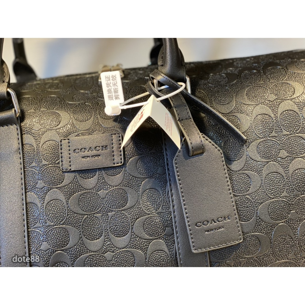 【coach】蔻馳男女通用旅行包健身包手提包搭配肩帶可斜挎經典印花大容量輕便實用出門必備送男友禮物百搭有型簡約時尚潮流-細節圖4