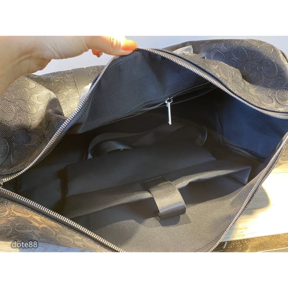 【coach】蔻馳男女通用旅行包健身包手提包搭配肩帶可斜挎經典印花大容量輕便實用出門必備送男友禮物百搭有型簡約時尚潮流-細節圖7