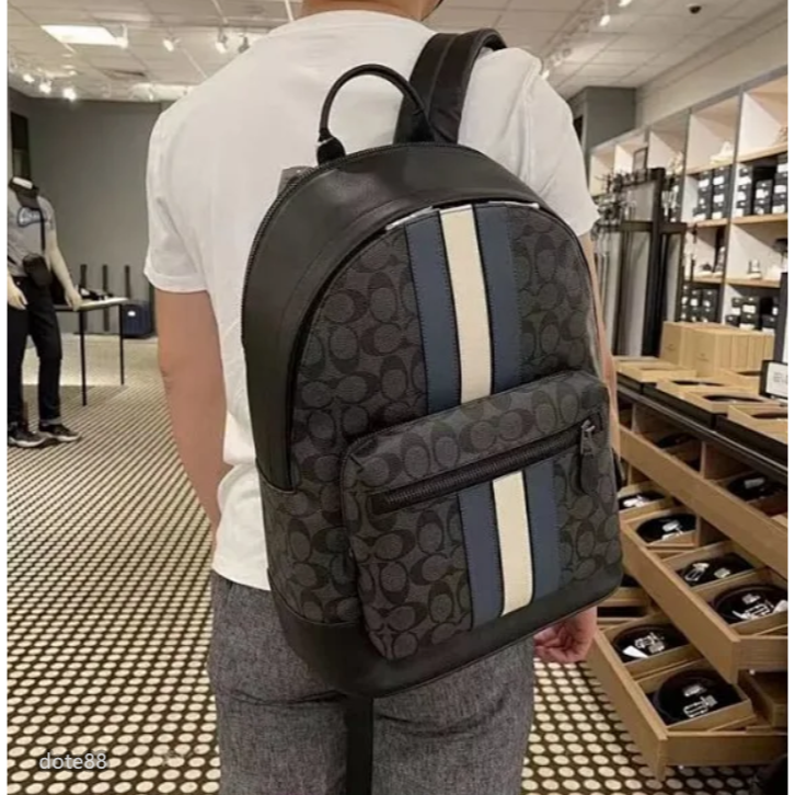 【coach】蔻馳新款背包男女情侶大容量內部有夾層輕便實用旅行必備百搭有型簡約時尚潮流休閒逛街生日情人節禮物-細節圖5