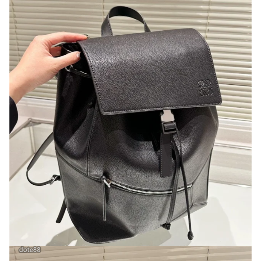 【Loewe】男生雙肩包背包手提包簡約大氣可調節肩帶耐磨耐用簡便實用經典印花大容量內部有夾層輕便實送男友生日節日禮物-細節圖7