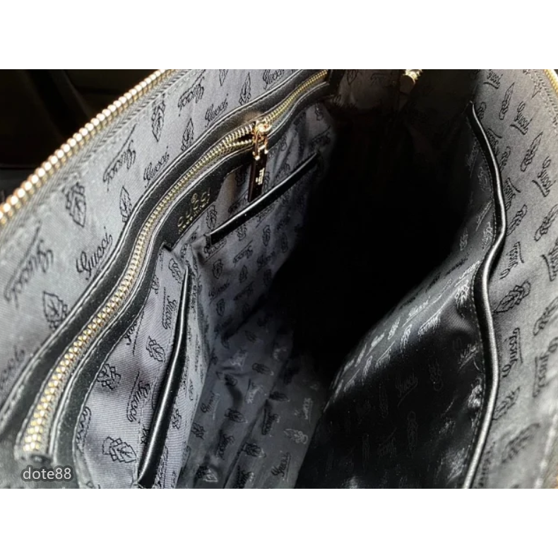 【GUCCI】古馳2023新款GG壓紋牛皮男士公文包大容量商務休閒手提電腦包單肩斜挎包父親節情人節生日禮物上班出差必備-細節圖8