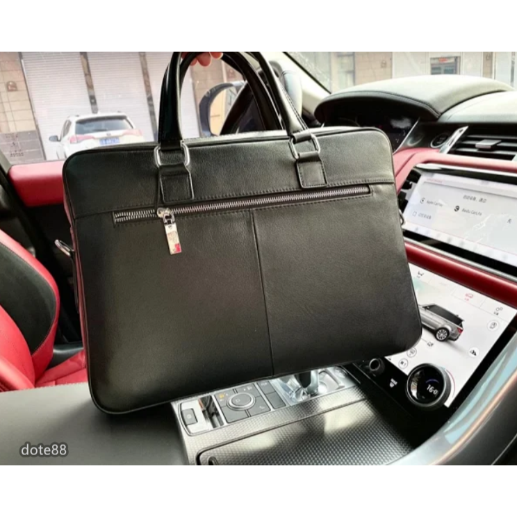 【GUCCI】古馳GG牛皮男士出差公文包大容量商務休閒手提電腦包單肩斜挎包父親節情人節生日禮物送領導上班出差必備商務風-細節圖4