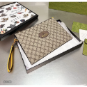 【GUCCI】古馳經典虎頭手拿包雙G帆布商務手抓包拉鍊手包夾包錢包經典老印花大容量多功能適合上班旅遊必備可斜挎休閒逛街-規格圖9