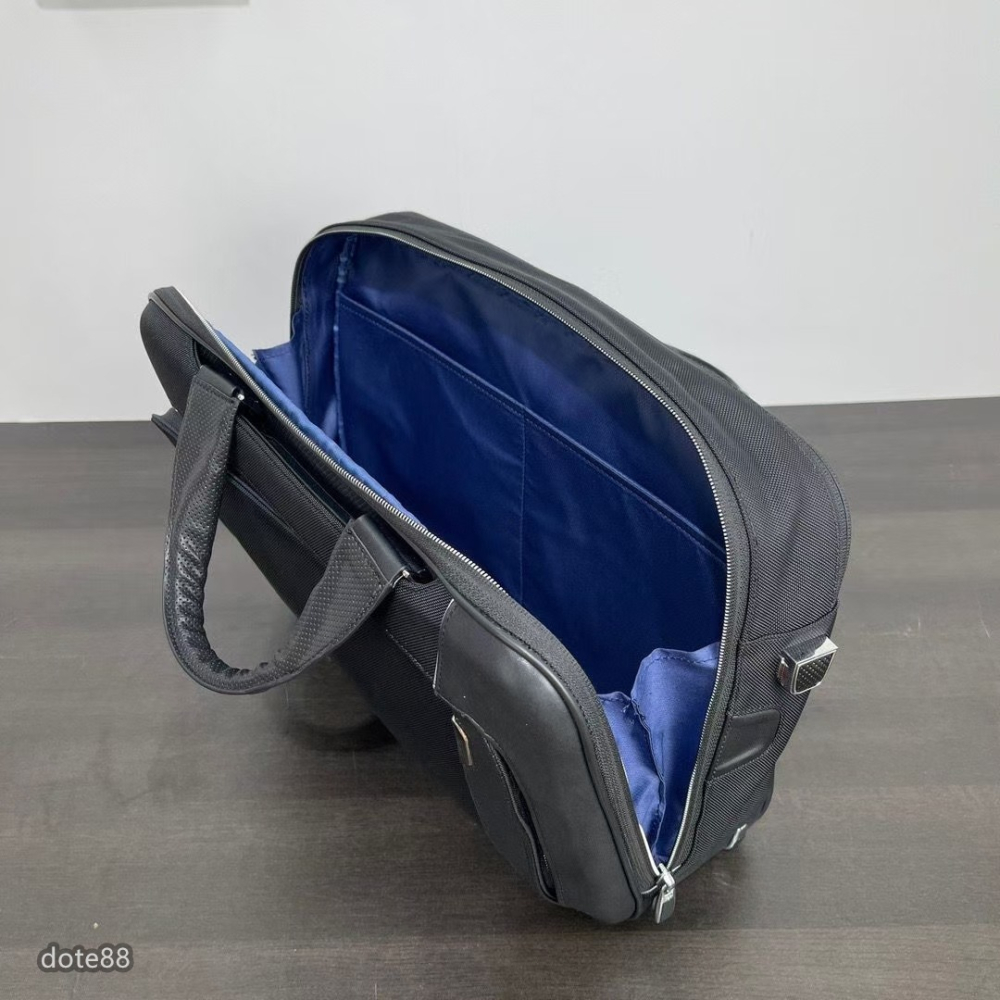 【Tumi】 途米手提包公事包彈道尼龍耐磨防水多隔層多功能可調節拆卸長肩帶容量大電腦隔層送領導送老公禮物簡約大氣實用-細節圖7