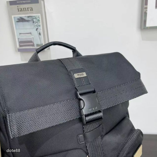 【Tumi】途米男士時尚雙肩背包登山包書包筆電包彈道尼龍材質多口袋簡約大氣隔層多耐磨耐用生日禮物簡便實用大容量輕便實用-細節圖5