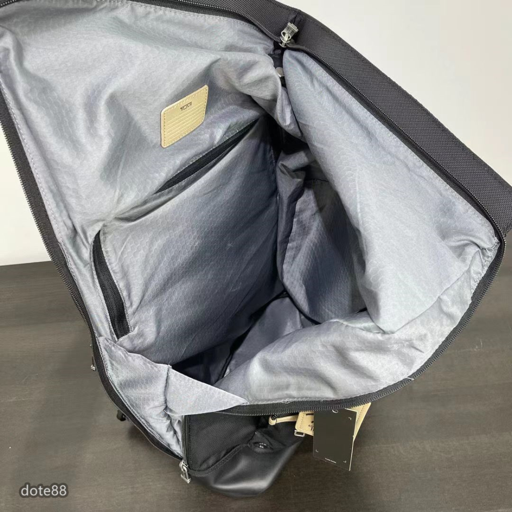 【Tumi】途米男士時尚雙肩背包登山包書包筆電包彈道尼龍材質多口袋簡約大氣隔層多耐磨耐用生日禮物簡便實用大容量輕便實用-細節圖7