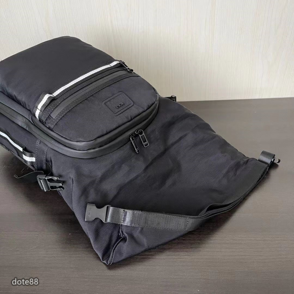 【TUMI】途米男士時尚雙肩背包登山包書包筆電包旅行包彈道尼龍材質多口袋簡約隔層多耐磨耐用生日節日禮物簡便實用大容量-細節圖5