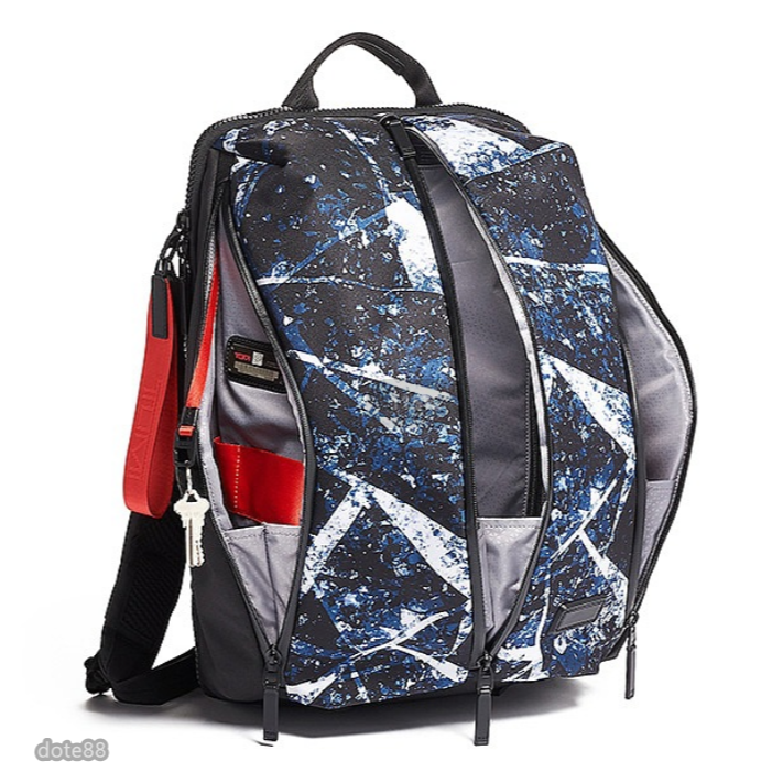 【TUMI】途米男士時尚雙肩背包登山包運動包書包筆電包彈道尼龍材質多口袋簡約隔層多耐磨耐用生日節日禮物簡便實用大容量-細節圖5