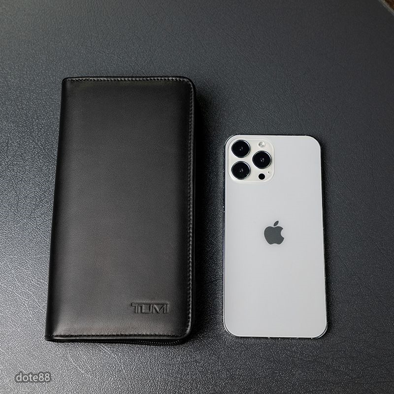 【TUMI】途米男士商務長款手拿包錢包手機包真皮材質拉鍊口袋多功能大容量簡便實用生日情人節父親節禮物輕便出門必備簡約-細節圖2