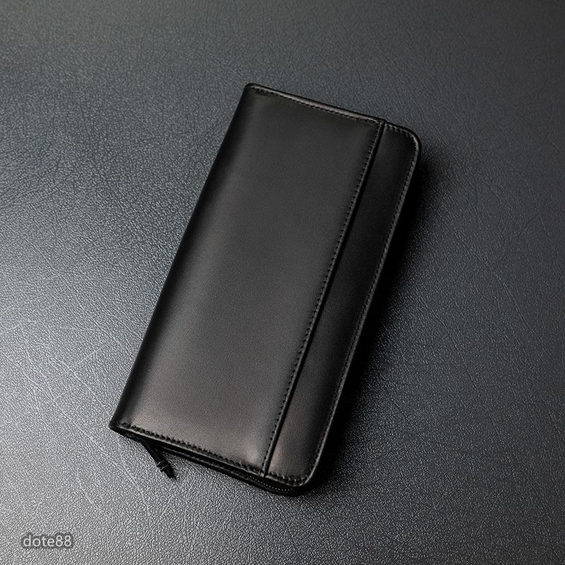 【TUMI】途米男士商務長款手拿包錢包手機包真皮材質拉鍊口袋多功能大容量簡便實用生日情人節父親節禮物輕便出門必備簡約-細節圖3